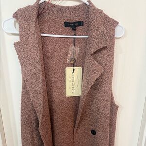 Love Tree Women's Brown Cardigan Vest